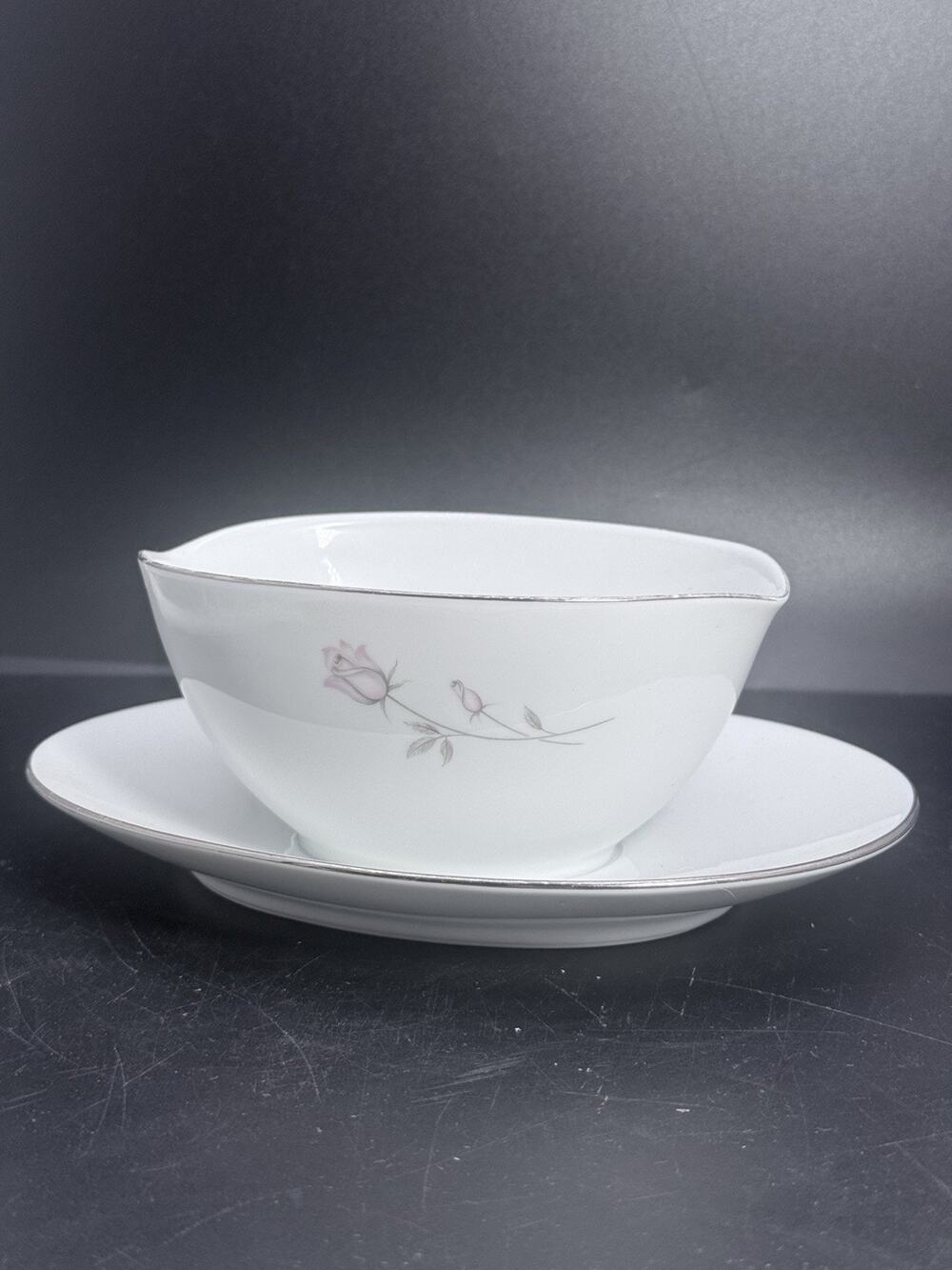 Vintage Noritake, Japan, Fine China, Gravy Boat And Pasadena Rose Pattern 
